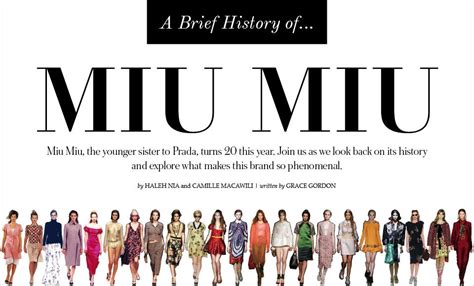 what is miu miu known for|miu history.